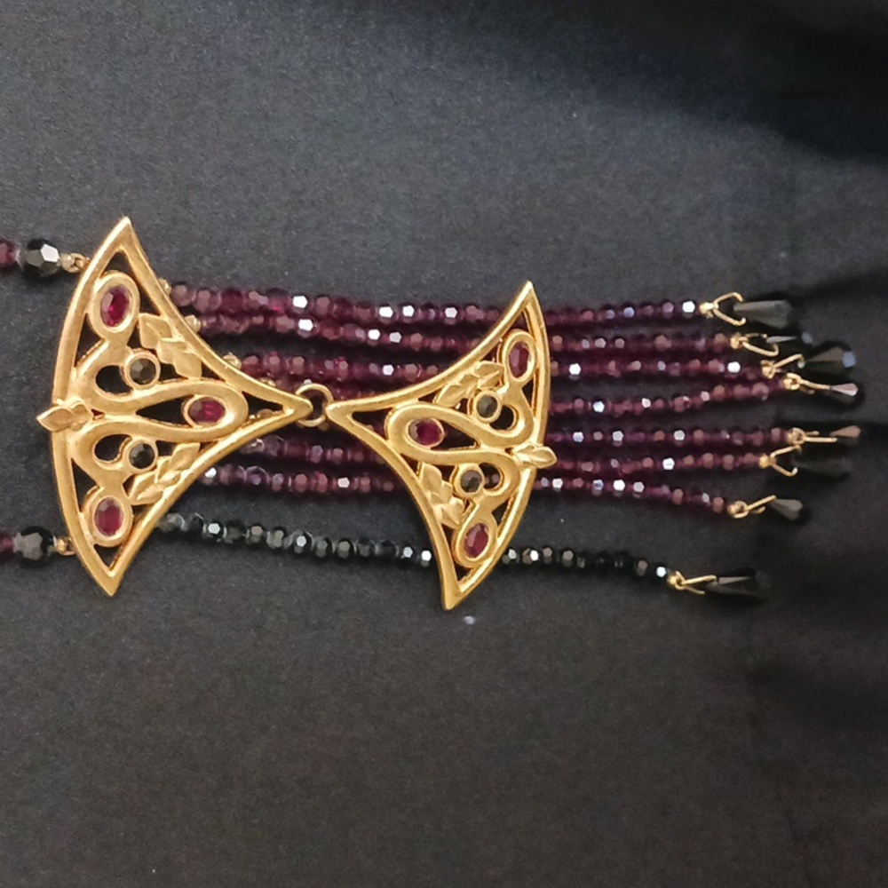 ART DECO BEADED CIRCA 1980'S NECKLACE